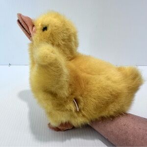 Folkmanis Duckling Hand‎ Puppet Realistic Yellow Plush Duck Full Body Easter